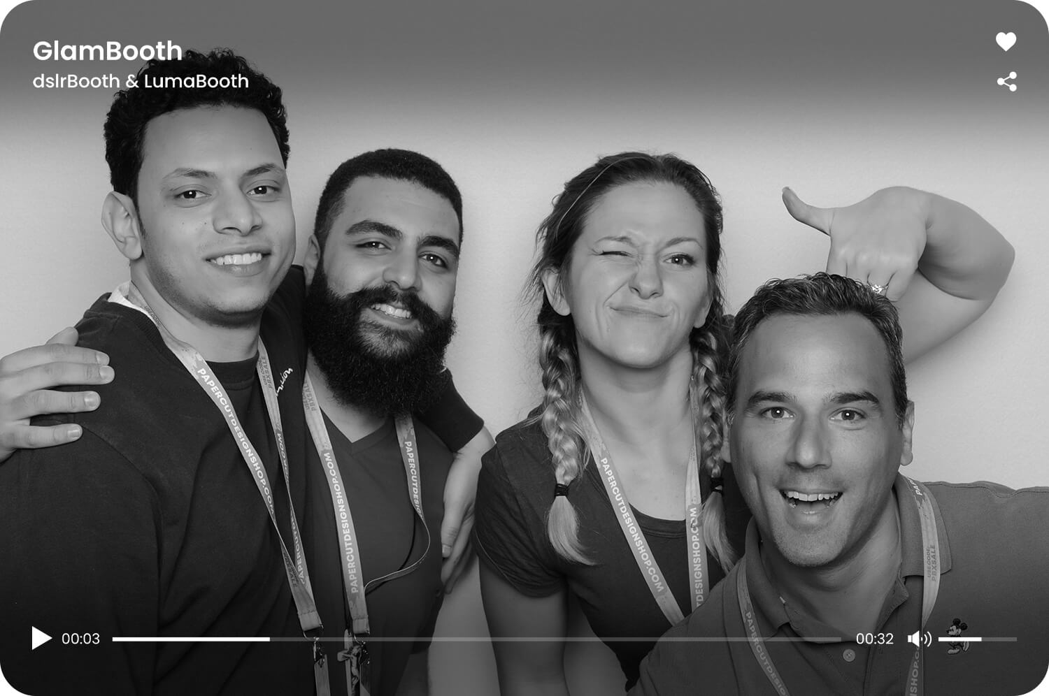 Video showing glam booth features in LumaBooth for Windows and LumaBooth for Apple