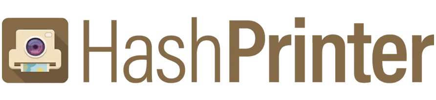 HashPrinter hashtag printing software logo
