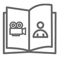 Illustration of video guest book booth